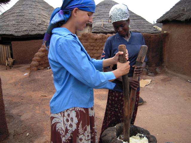 Me pounding Fufu