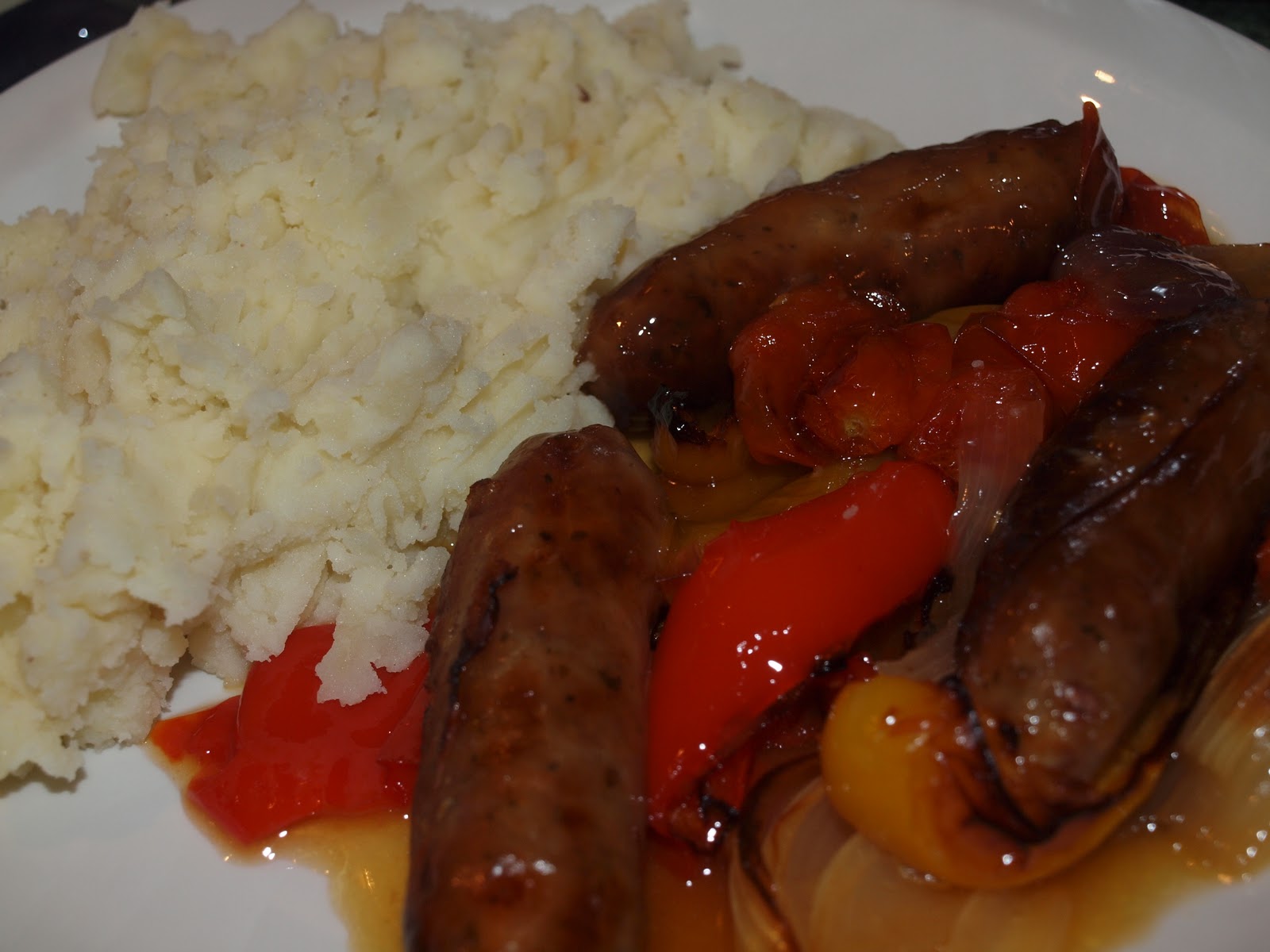 Jen's Place Balsamic & honey roasted sausages & veg