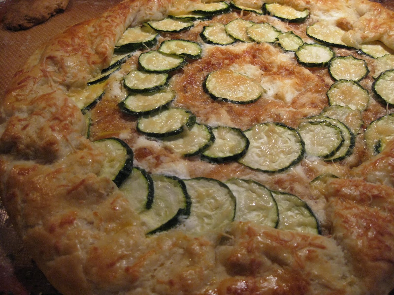 Andrea The Kitchen Witch Caramelized onion goat cheese and zucchini