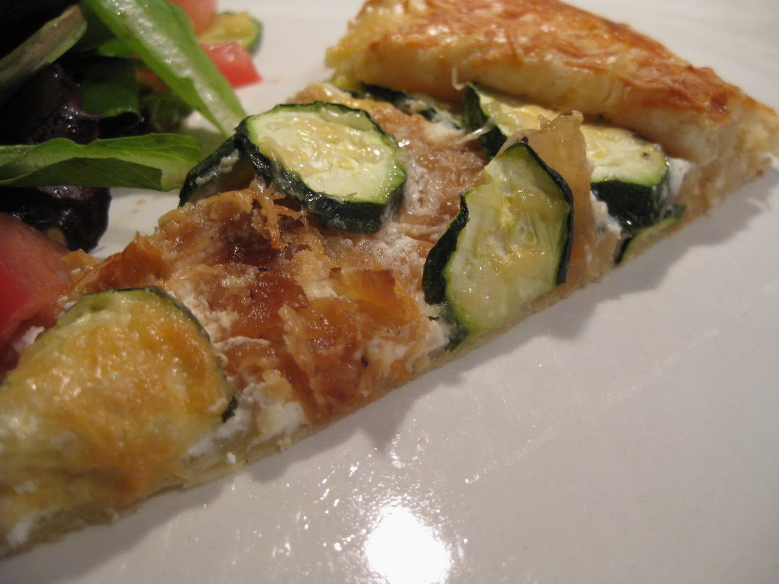 Andrea The Kitchen Witch Caramelized onion goat cheese and zucchini