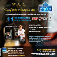 Café de Confraternização dia 11 Setembro 8:30h na Expo Cristã