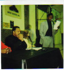 Rev. Jesse Jackson listens as Bray Center Executive Director Jameel Ghuari speaks at GOTV rally.