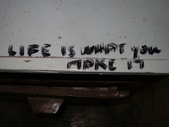 Writing on school desk at Silik Elem. (medical clinic)