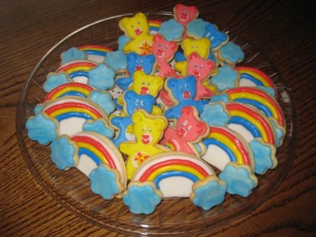 Care Bear and Rainbow Cookie Cut-Out Shapes