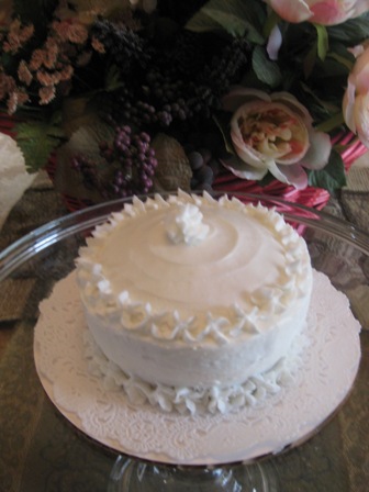 White Vanilla Almond Cake