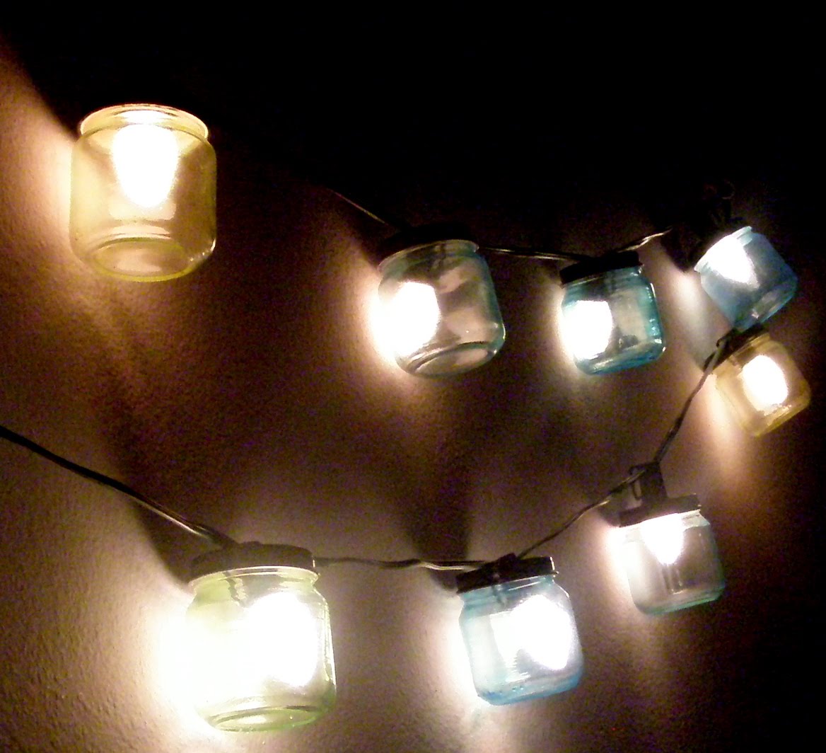 Baby Food Jar Light Strand DIY
