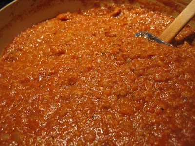 Meat sauce for the lasage