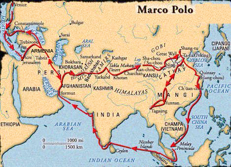 Marco Polo World Map An Early Explorer - Matt Mckenzie's Marco Polo