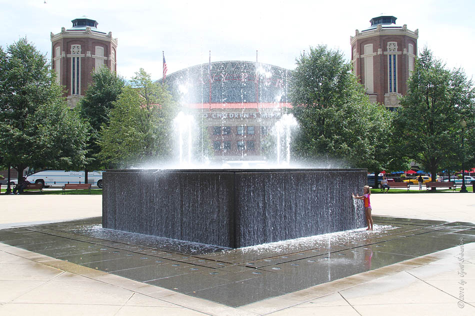 Public Art in Chicago Navy Pier [Gateway Park Fountain]