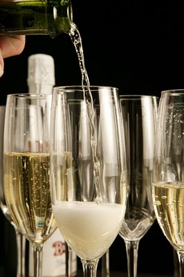 champagne and heels