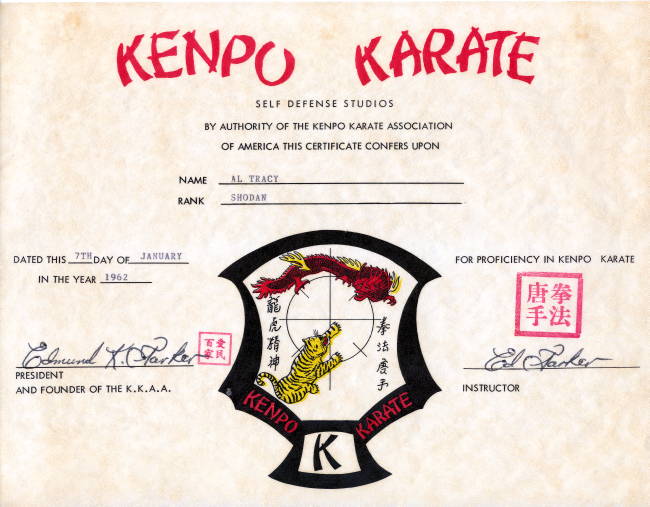 Black Belt Certificate