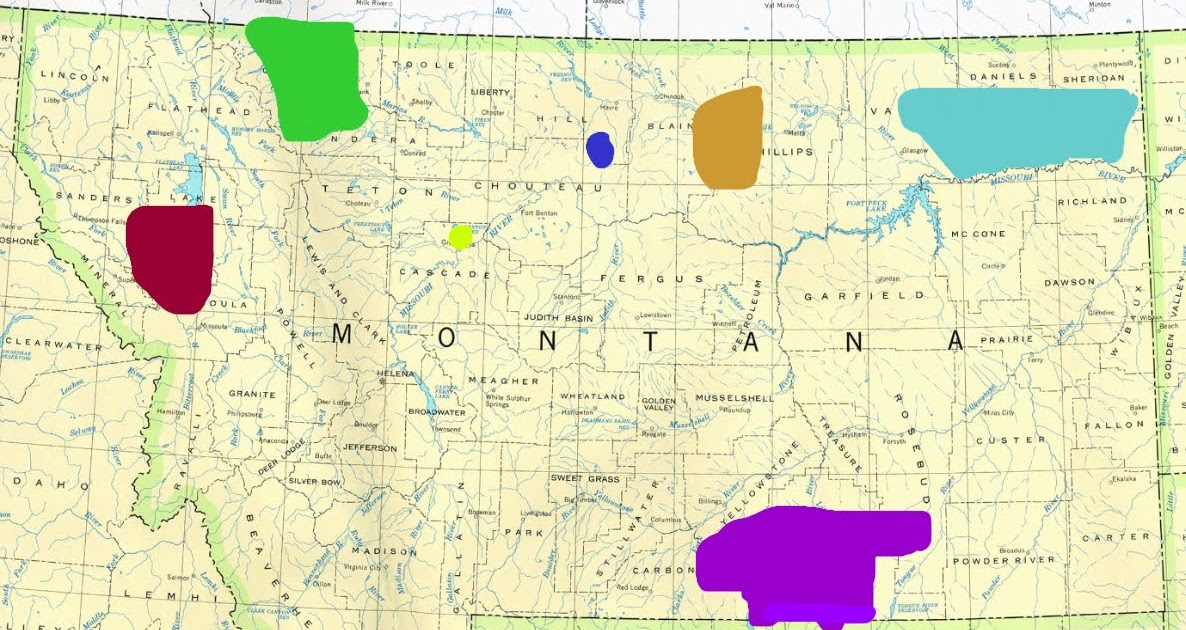 Indian Reservations In Montana Map Map
