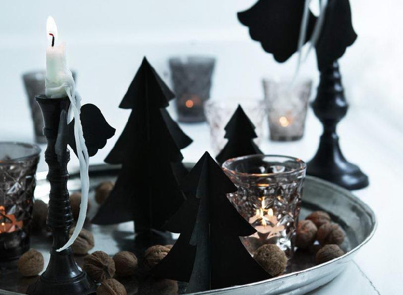 árboles de navidad negros : x4duros.com