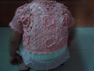 Girlie's Crochet: Pink Bolero for 2 year old