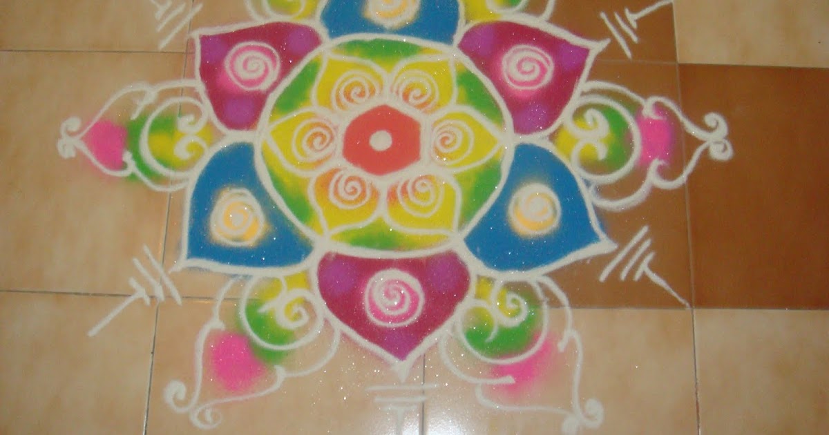 Life is Full Of COLORS..... Dont miss out any.: Diwali Rangoli