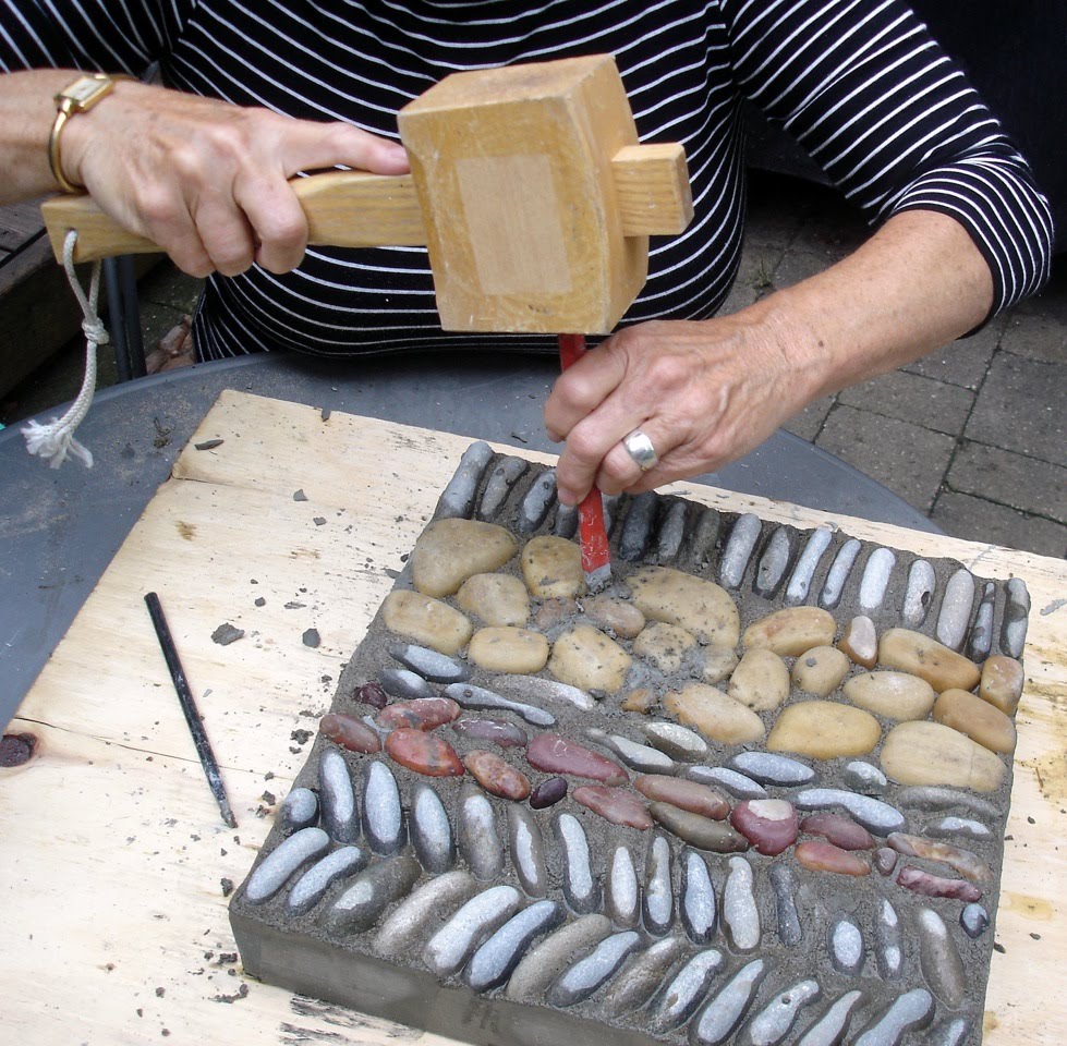 Ward's Island Community Pebble Mosaic Project How to make a Pebble Mosaic