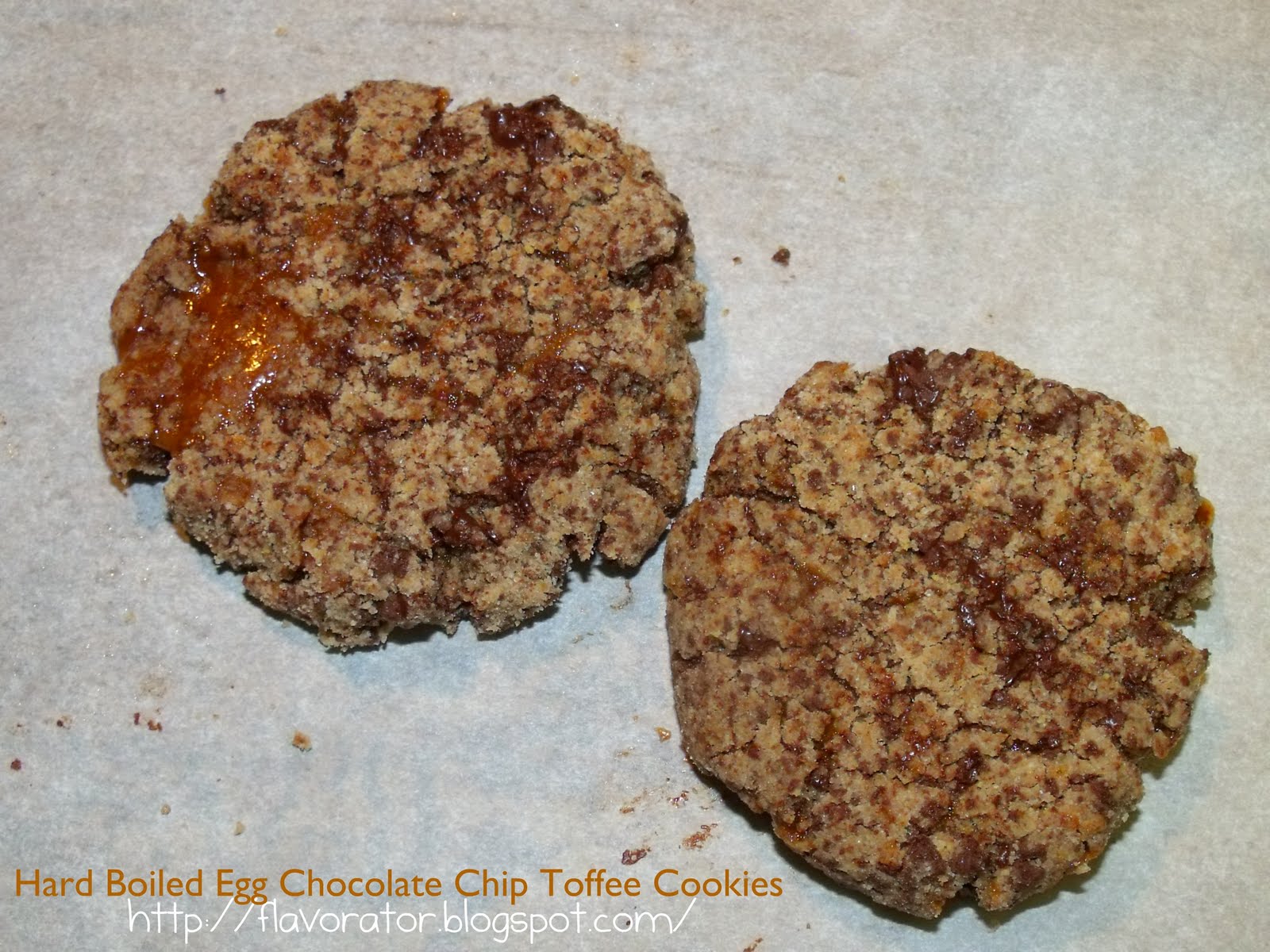 fLAVORATOr Hard Boiled Egg Chocolate Chip Toffee Cookies + White