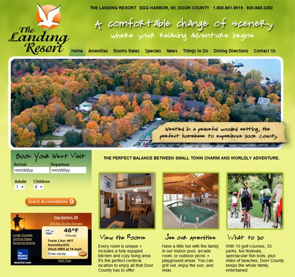 The Landing Resort Door County News New Website Facebook Page