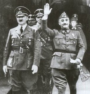 ''La creación o no de la República dependerá de la posibilidad de consensos entre las fuerzas políticas'' (Ocampo) - Página 7 Franco+y+Hitler