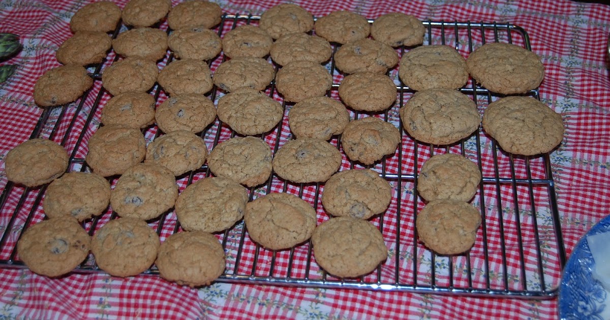 Molly's Recipes Chocolate chip Frosted MiniWheat Crumbs Cookies