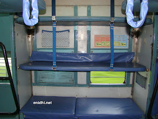 the additional berth in Indian railways when unfolded