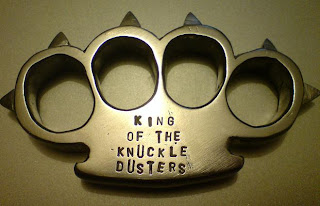 dusters knuckle duster king weaponcollector weapon hand knuckles brass handmade homemade yea ney fist tekko iron buckles