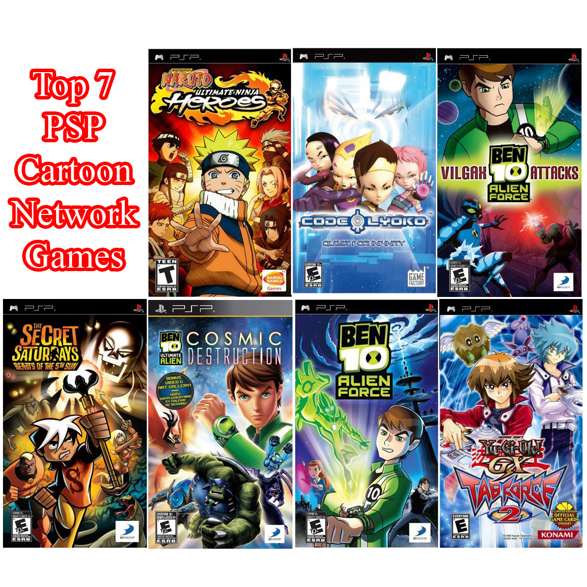 The Best Game Collections: Top 7 PSP Cartoon Network Games