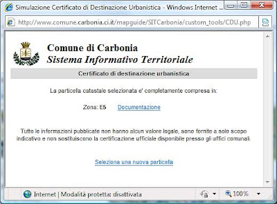 Simulazione Certificato di Destinazione Urbanistica