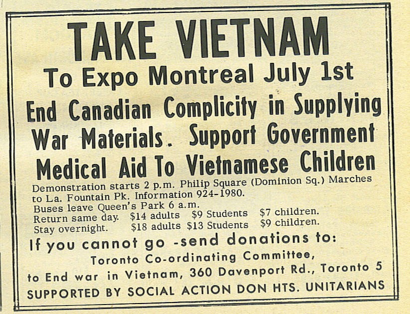 Scarborough Newspaper Articles 1960 1995 1967 A Canadian response