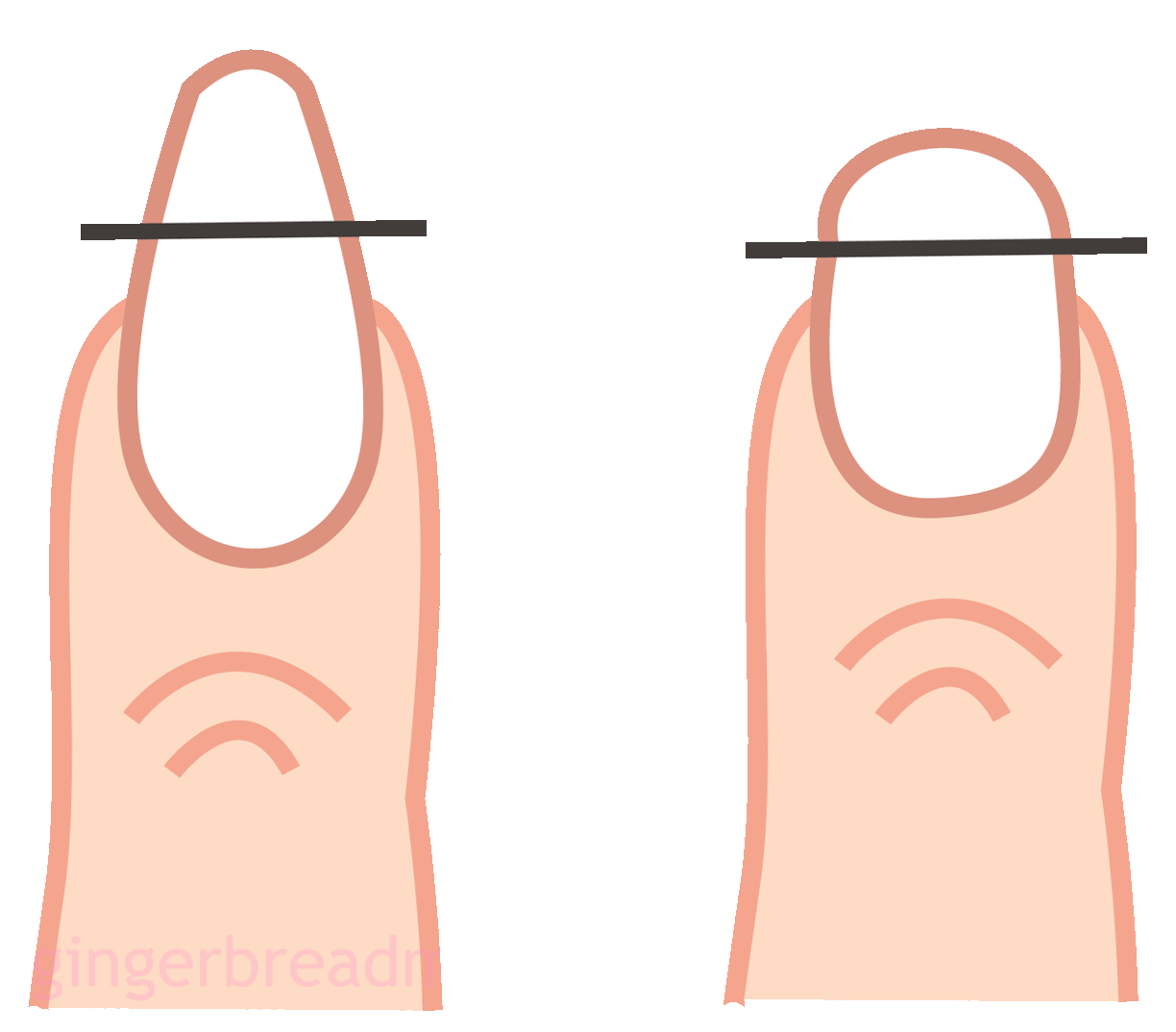 Filing+nails+square