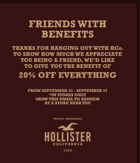 hollister 20 off coupon