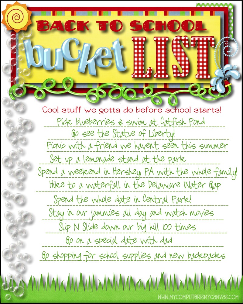Someday Crafts Before 'Back 2 School" Fun List