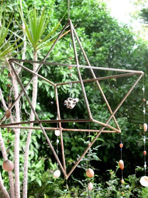 three dimensional Star of David at Kibbutz Regavim