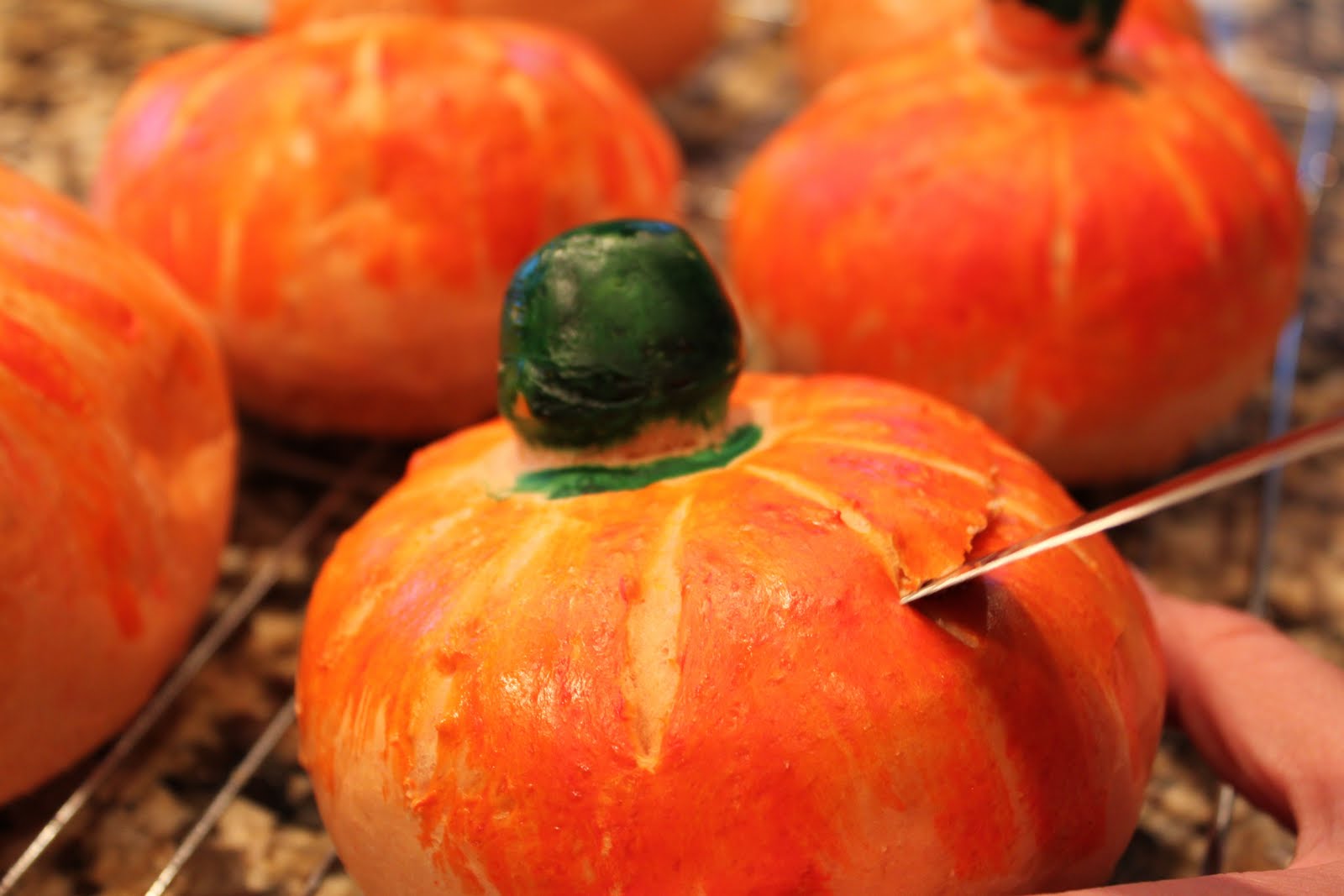 Pumpkin Shaped Bread Bowls and Rolls Fast Easy Bread Blog