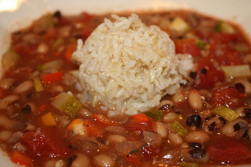 Vegan Epicurean: Black-eyed Peas and Brown Rice
