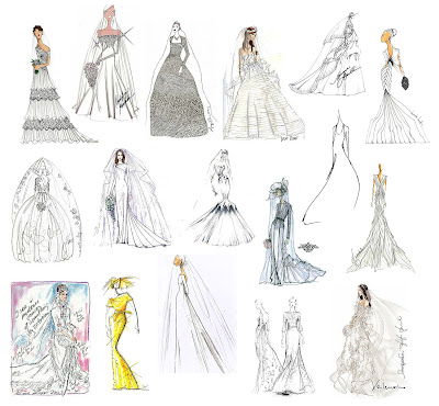 Soul Sanctuary: 29 Famous Fashion Designers Sketch Wedding Gowns For