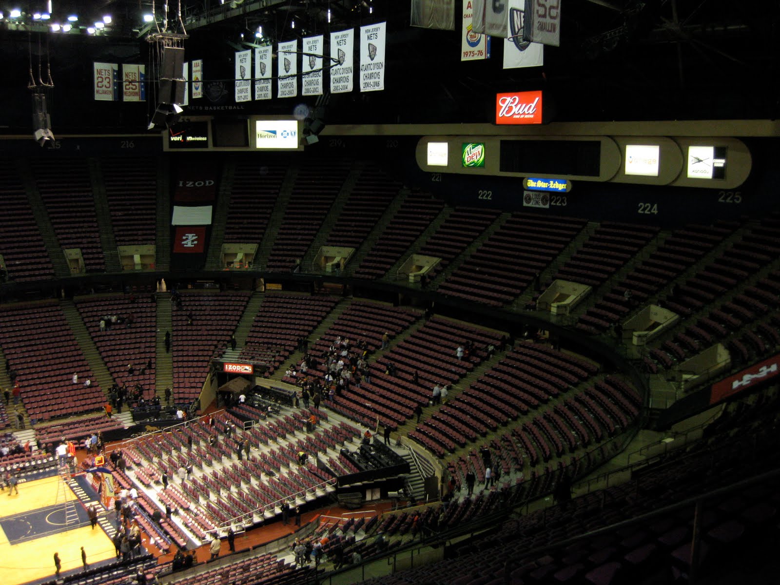 Estadio Izod Center de Nueva Jersey JetLag