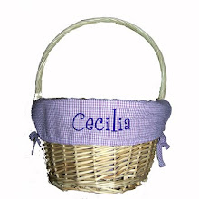 Close up of Basket with Lilac Liner