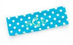 Aqua with White Dot Headband