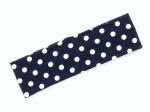 Navy with White Dot Headband