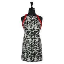 Black Damask with Red Ties