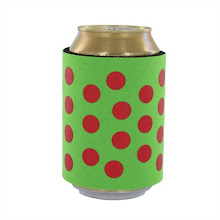 Lime Green & Red Dots