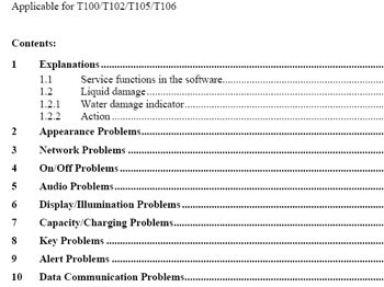 Sony Ericsson T100 Service Manual