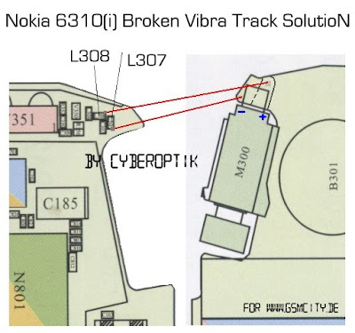 Nokia 6310 Broken Vibra Track Solution