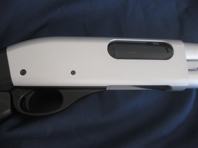 870 Shotgun in Silver Cerakote