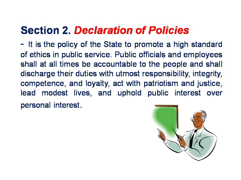 Code of Conduct and Ethical Standards for Public Officials and