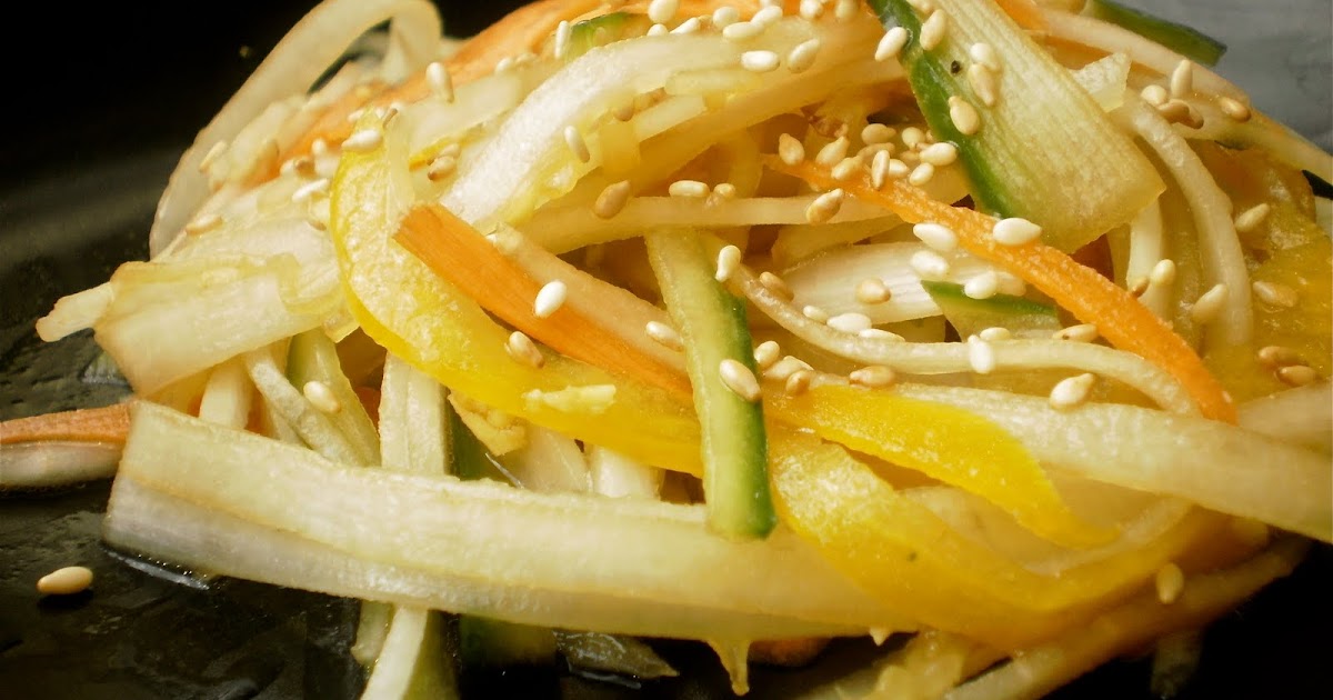The Painted Peach More Adventurous Daikon Radish Salad with Sesame