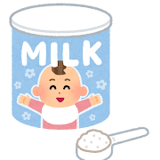 粉ミルクのイラスト（缶入り）