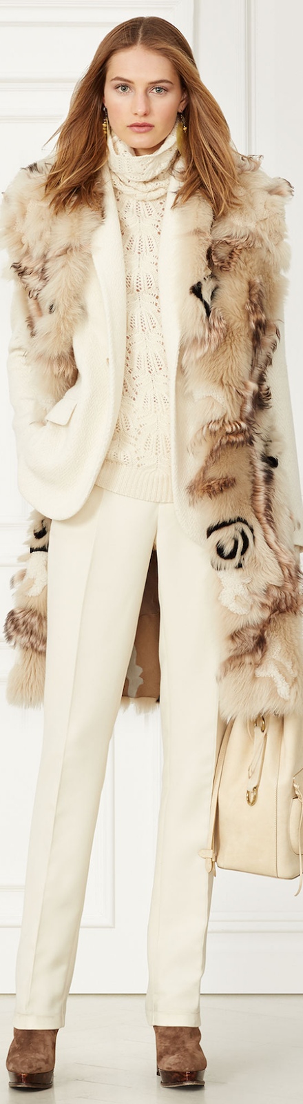 RALPH LAUREN LENORAH SHEARLING COAT