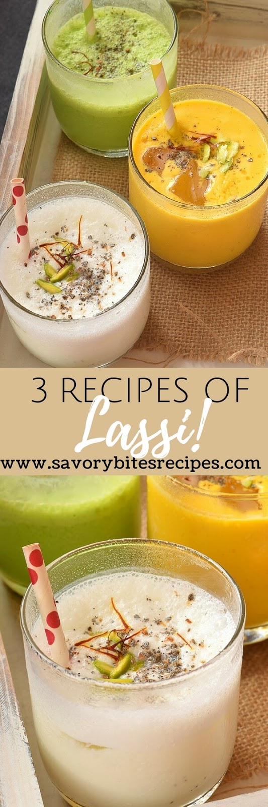 Mango,Matcha and Elaichi Lassi Savory Bites Recipes A Food Blog